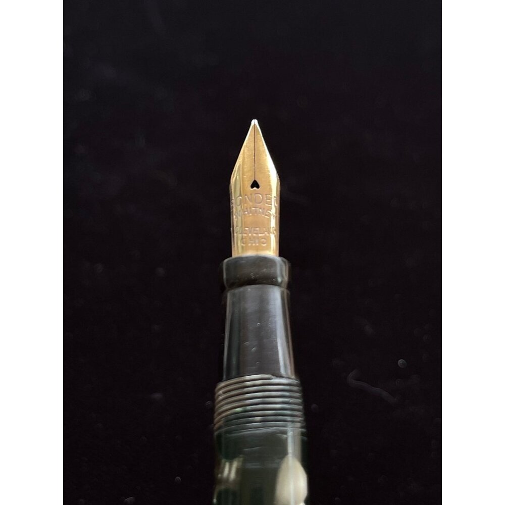 Antique Whitney Fountain Pen Cleveland Ohio Black Gray Ribbon Pen Whitney Safety - Picture 3 of 4